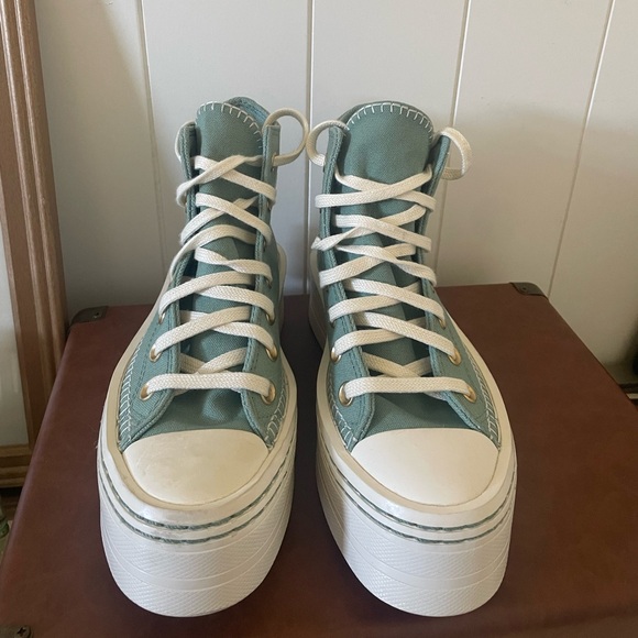 Converse Chuck Taylor All Star Modern Lift sneakers with crafted stitching - Picture 7 of 11